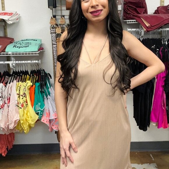 Pearl Nude Dress - Picture 1 of 4